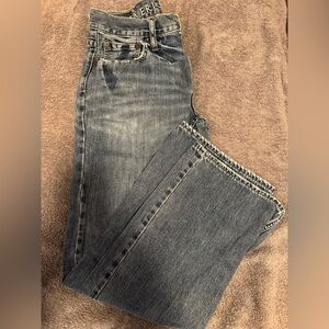 American Eagle Outfitters Bootcut Blue Jeans with Faded Denim
